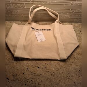 William Sonoma Large Canvas Tote